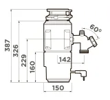 Omoikiri Nagare Slim 1250-AZ