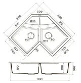 Omoikiri Sumi 83C-BL, мойка, гранит, черный
