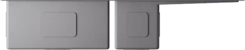 Omoikiri Akisame 100-2-GM-L, мойка, нержавеющая сталь/вороненая сталь, чаша слева
