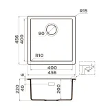 Omoikiri Yamakawa 45T-Integra-GR, мойка, гранит, leningrad grey