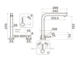 Omoikiri Nara 2 Plus-C, смеситель, хром