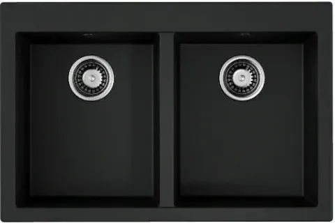 Omoikiri Bosen 80-2-BL, мойка, гранит, черный