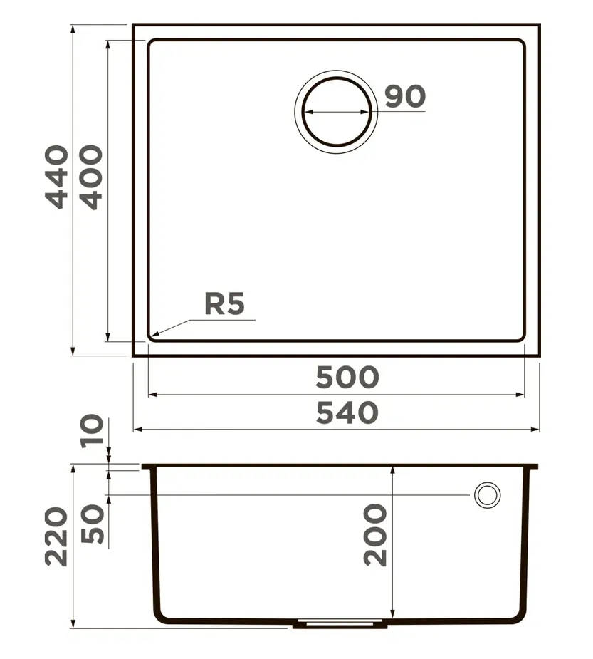 Omoikiri Bosen 54-U-BE, мойка, гранит, ваниль