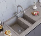 Omoikiri Kitagawa 100-2-WH, мойка, керамика, белый