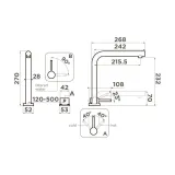 Omoikiri Nara 2 Plus-LG, смеситель, светлое золото