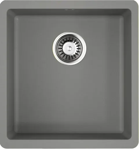 Omoikiri Kata 40-U-GR, мойка, гранит, leningrad grey