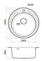 Omoikiri Tovada 49-1-IN, мойка, нержавеющая сталь