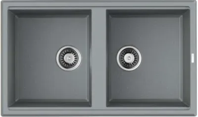 Omoikiri Tedori 86-2-GR, мойка, гранит, leningrad grey