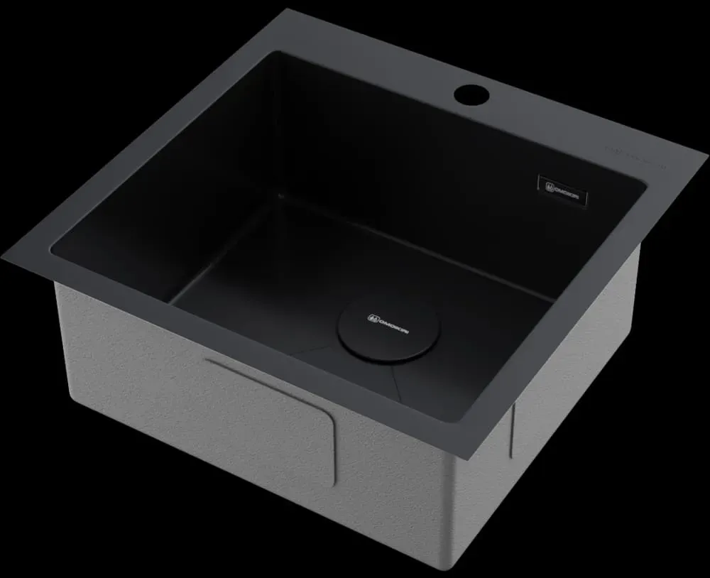 Omoikiri Akisame 51-GB, мойка, нержавеющая сталь/графит