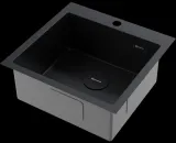 Omoikiri Akisame 51-GB, мойка, нержавеющая сталь/графит