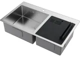 Omoikiri Akisame 86-2 Side-IN, мойка, нержавеющая сталь