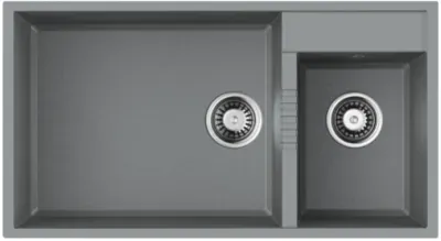 Omoikiri Tedori 85-2-U-GR, мойка, гранит, leningrad grey