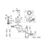 Omoikiri WK-1-R-G Арматура для одночашевых моек с круглым переливом, золото