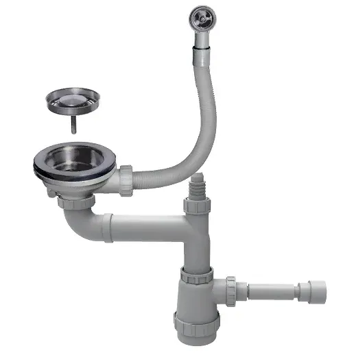 Omoikiri WK-1-R-IN Арматура для одночашевых моек с круглым перелив, нерж. сталь