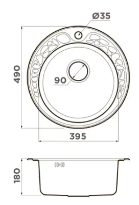 Omoikiri Tovada 49-1-IN, мойка, нержавеющая сталь