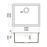 Omoikiri Yamakawa 55T-U/I-WH, мойка, гранит, белый