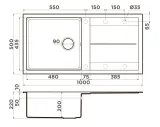 Omoikiri Sumi 100A-WH мойка, керамика, белый
