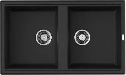 Omoikiri Tedori 86-2-BL, мойка, гранит, черный