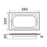 Omoikiri DC-05-1-IN, контейнер, нержавеющая сталь