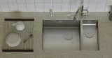 Omoikiri Taki 69-2-U/IF-IN-L Side, мойка, нержавеющая сталь, чаша слева