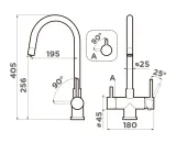 Omoikiri Akita GB, смеситель, графит