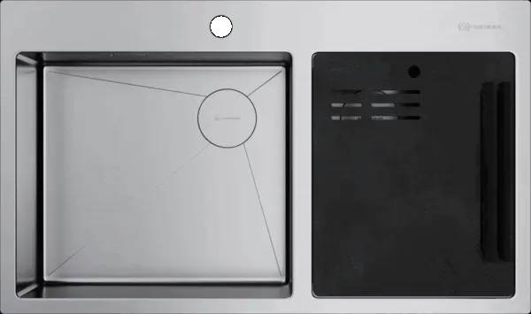 Omoikiri Akisame 86-2 Side-IN, мойка, нержавеющая сталь