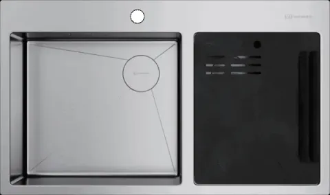Omoikiri Akisame 86-2 Side-IN, мойка, нержавеющая сталь