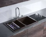 Omoikiri Bosen 80-2-BL, мойка, гранит, черный