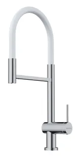 Omoikiri Kanto-2 Plus-SB C-WH, смеситель, латунь, хром/белый