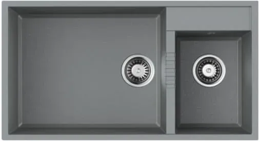Omoikiri Tedori 85-2-U-GR, мойка, гранит, leningrad grey
