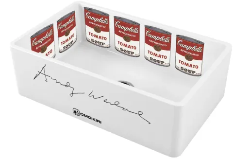 Omoikiri Mikura 76-Warhol, мойка, керамика, белый
