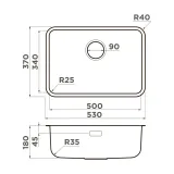 Omoikiri Omi 53-U/I-IN Ultra Mini, мойка, нержавеющая сталь