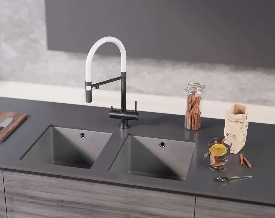 Omoikiri Bosen 38-U-WH, мойка, гранит, белый