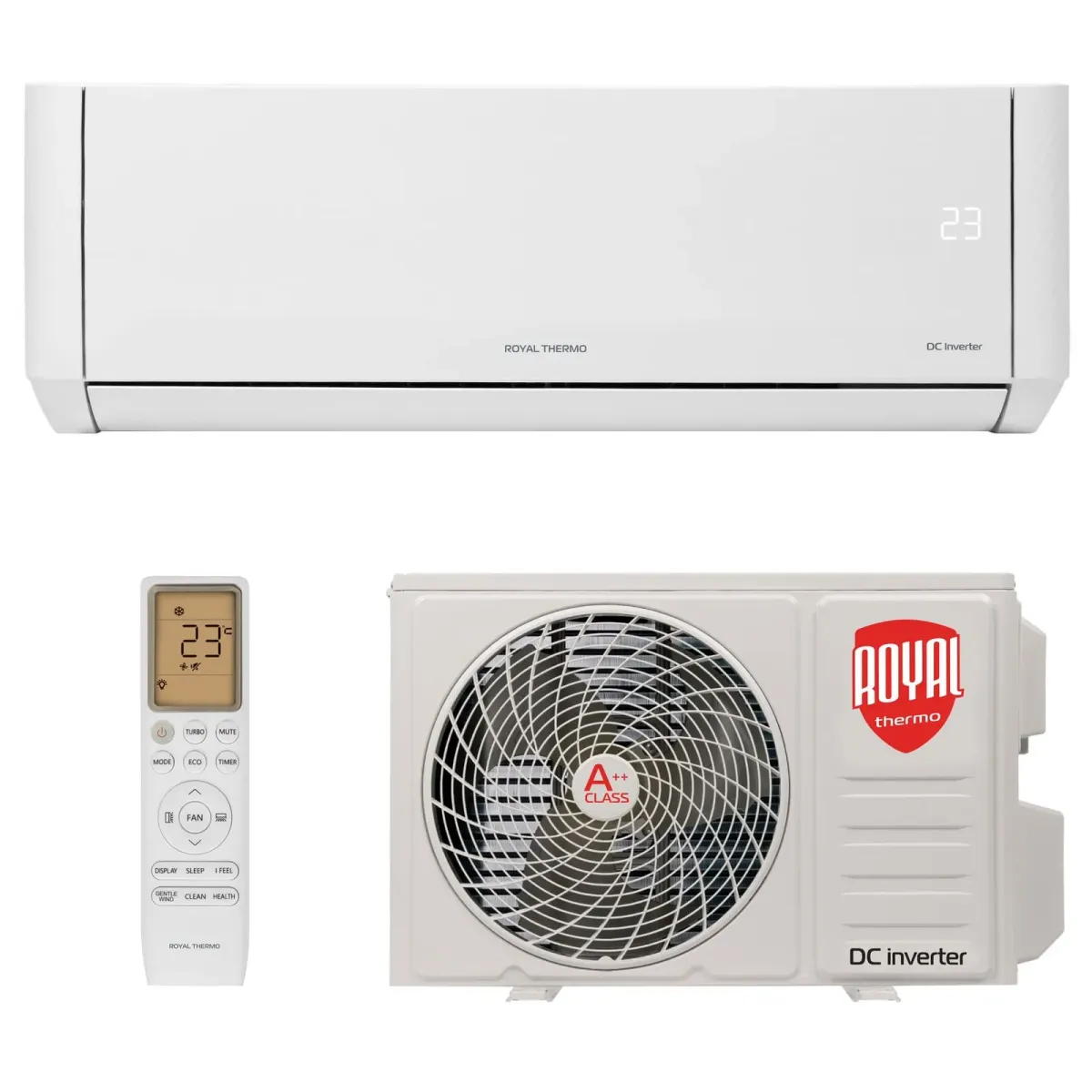 Сплит-система инверторного типа Royal Thermo Barocco DC RTBI-24HN8_V2/white комплект